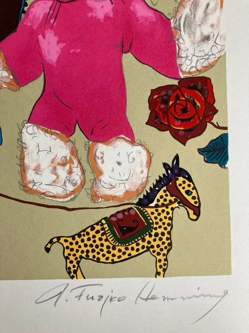 フジ子ヘミング アート　真作・直筆サイン入り