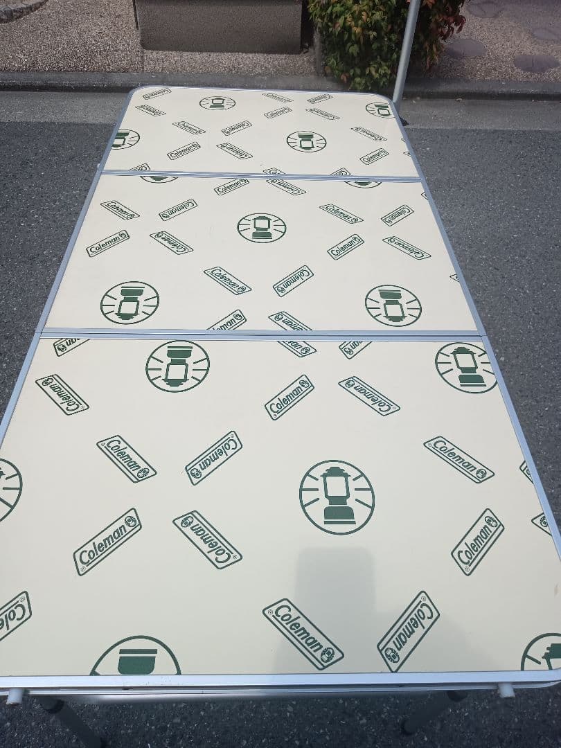 【Coleman】三折テーブル ランタンポール付