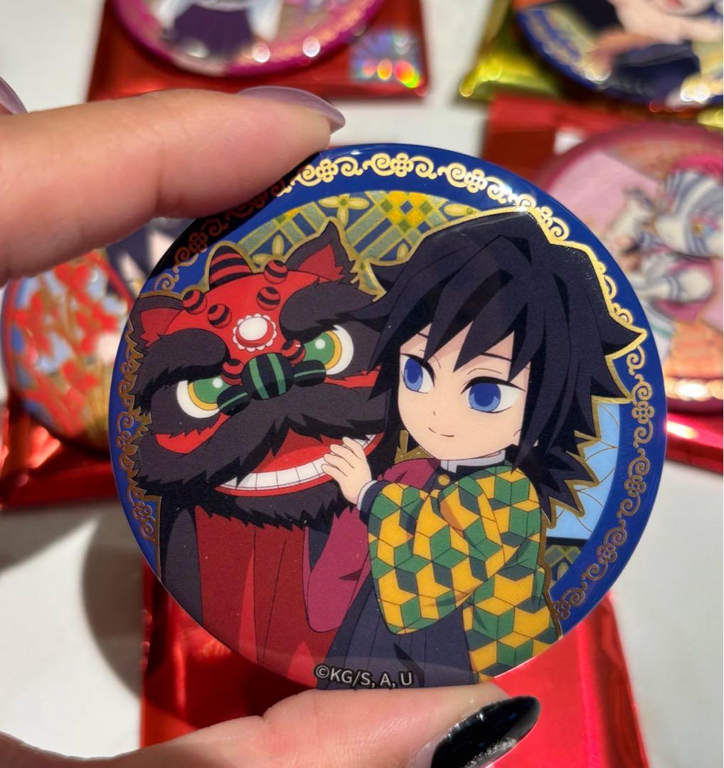 鬼滅の刃 中国限定 冨岡義勇 缶バッジ、アクリルチケット カードセット