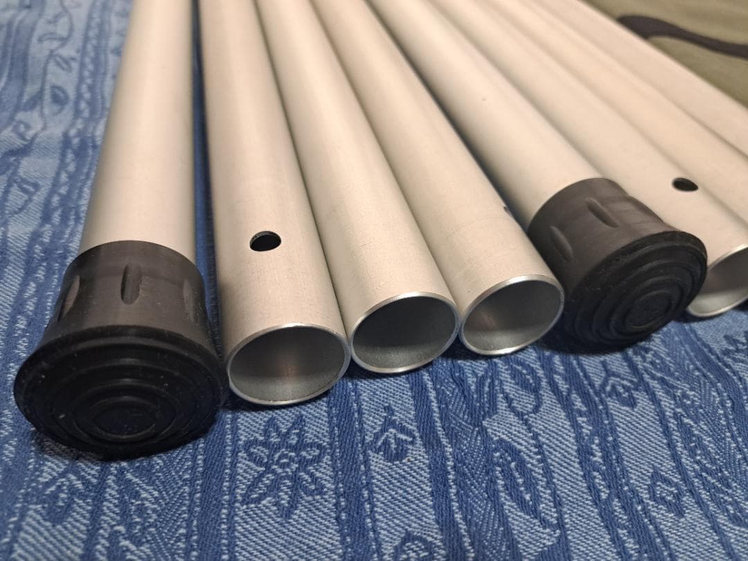 スノーピーク　ウイングポール240 2本 ＋ 帆布製ポールケース