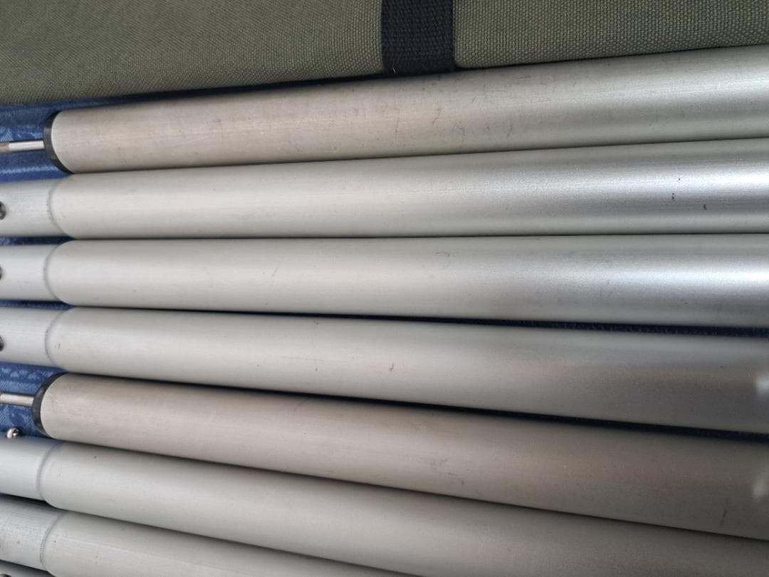 スノーピーク　ウイングポール240 2本 ＋ 帆布製ポールケース