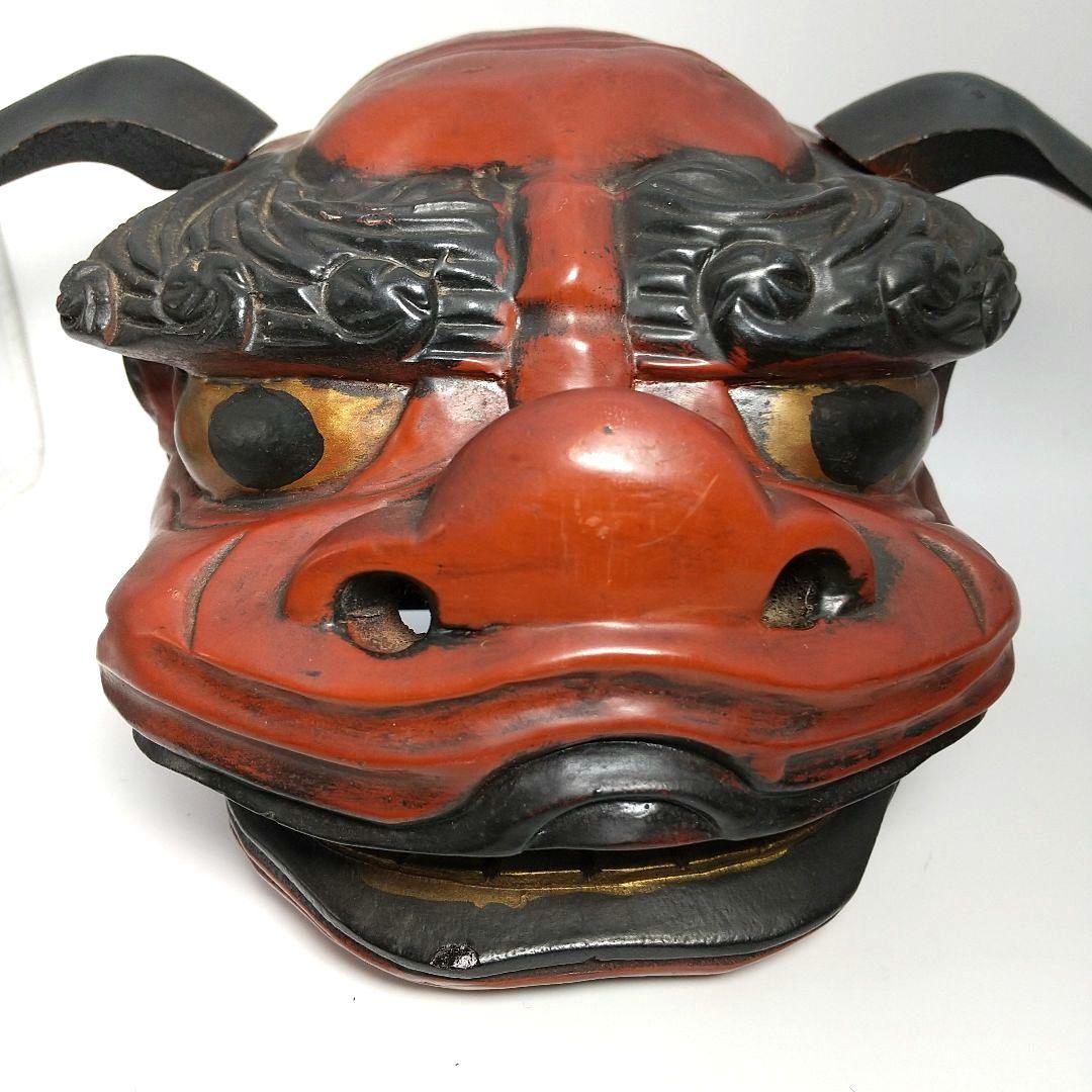 【希少な民芸品・美品】獅子頭 獅子舞