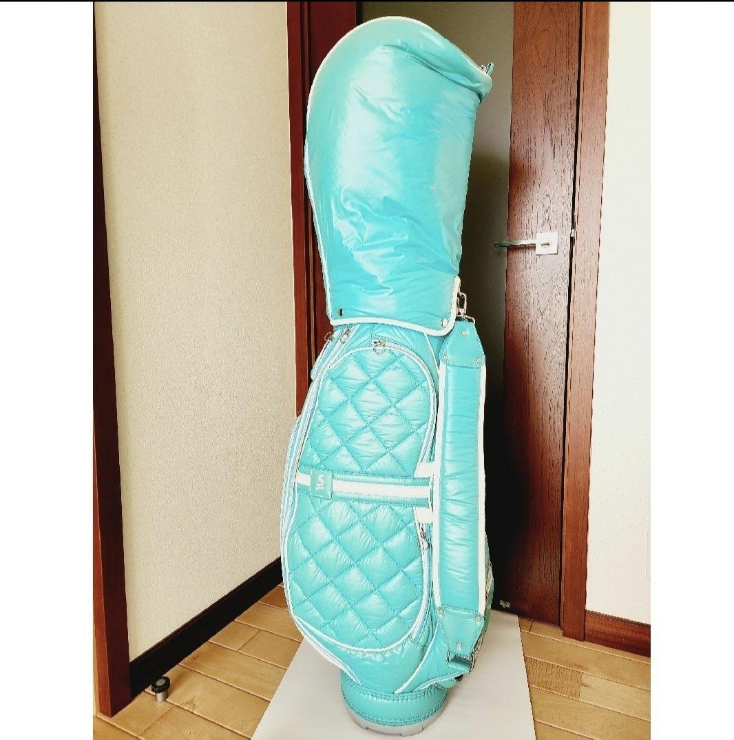 水色 キルティング キャディバッグ　Srixon