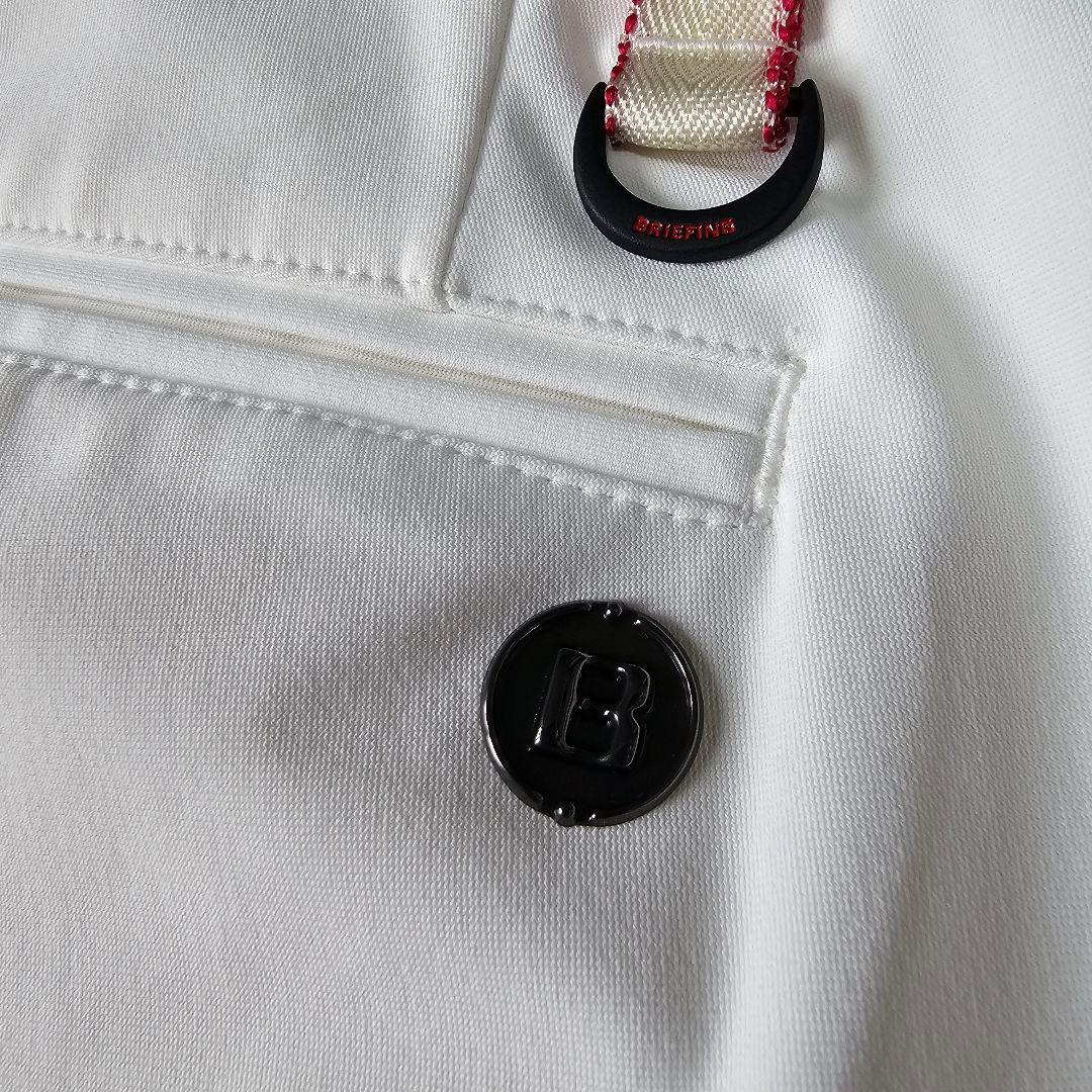 【ブリーフィング】2024年人気刻印ロゴ ストレッチゴルフハーフパンツ XL 白