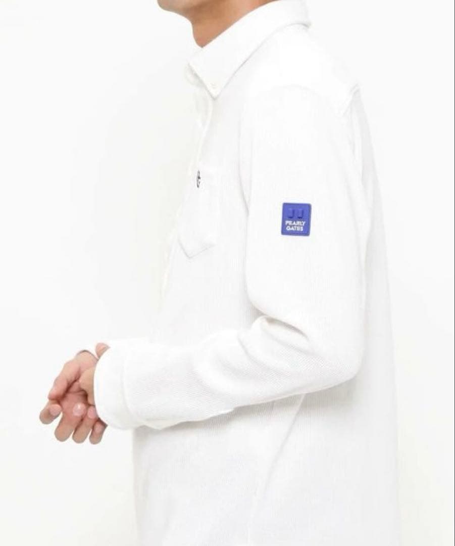 PEARLYGATESリブワッフルボタンダウンプルオーバーサイズ4