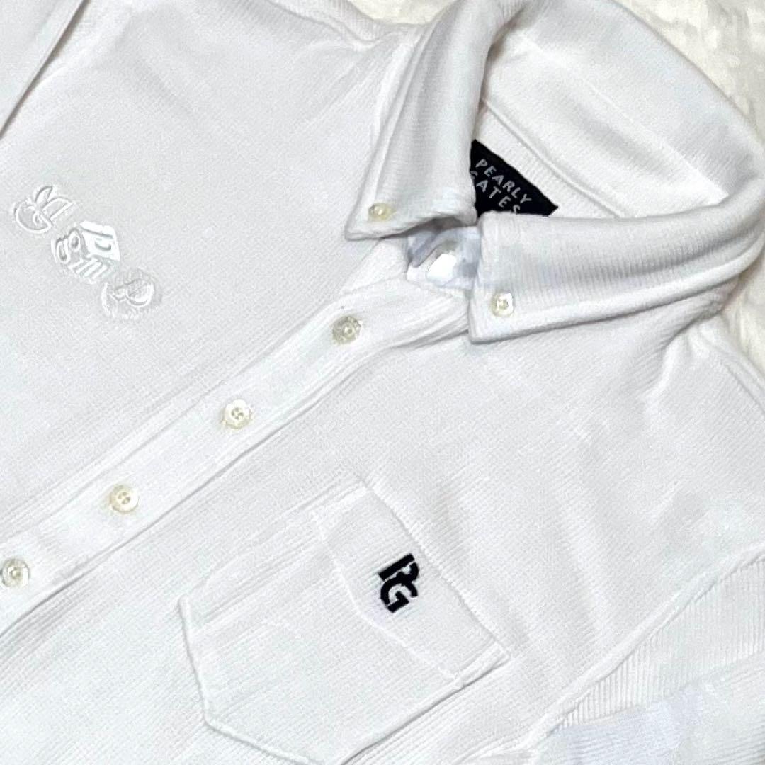 PEARLYGATESリブワッフルボタンダウンプルオーバーサイズ4