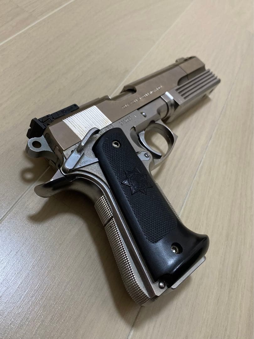 WA 製 コルト コンバットコマンダー シルバーモデル 固定スライド ジャンク品