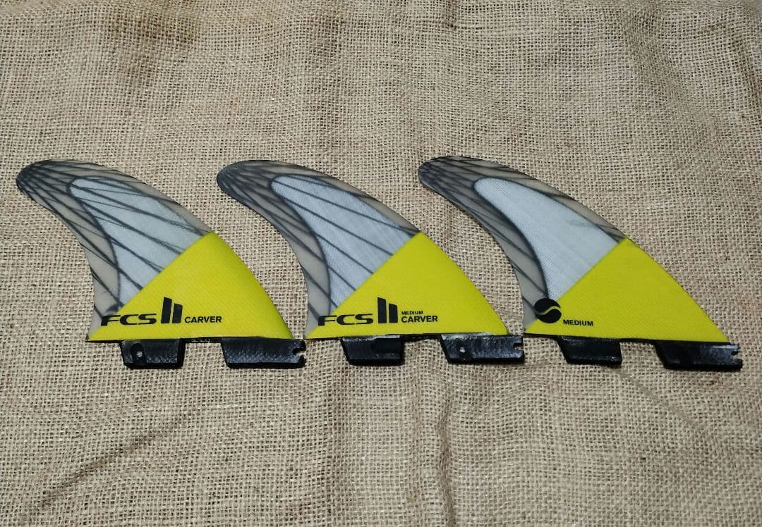 FCS II Carver フィン ミディアム 3枚セット