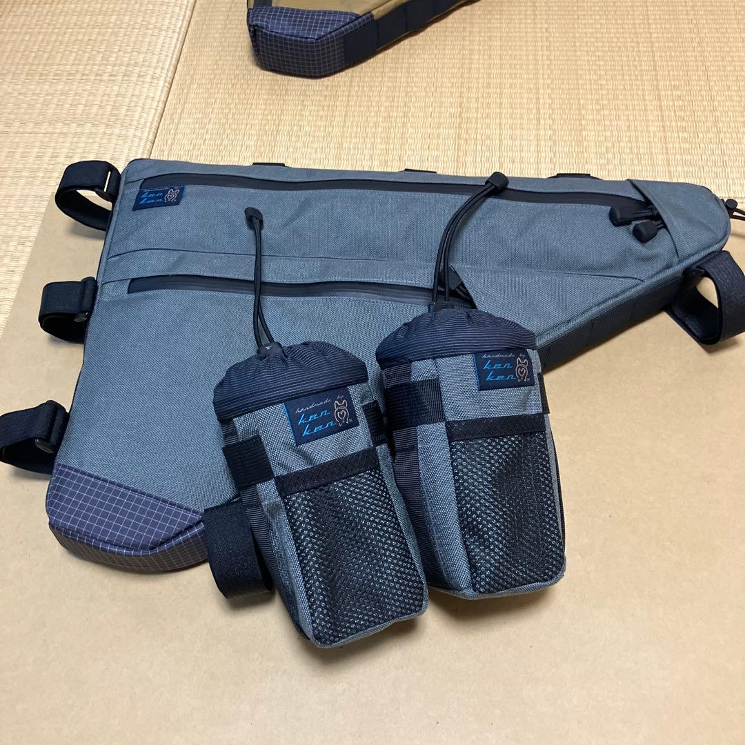 sbnskハンドメイドフレームバッグ＋ステムポーチ×2