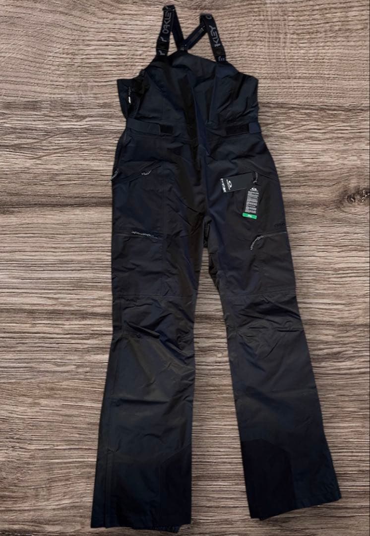 新品 OAKLEY ブラック スノーボード オーバーオール XL