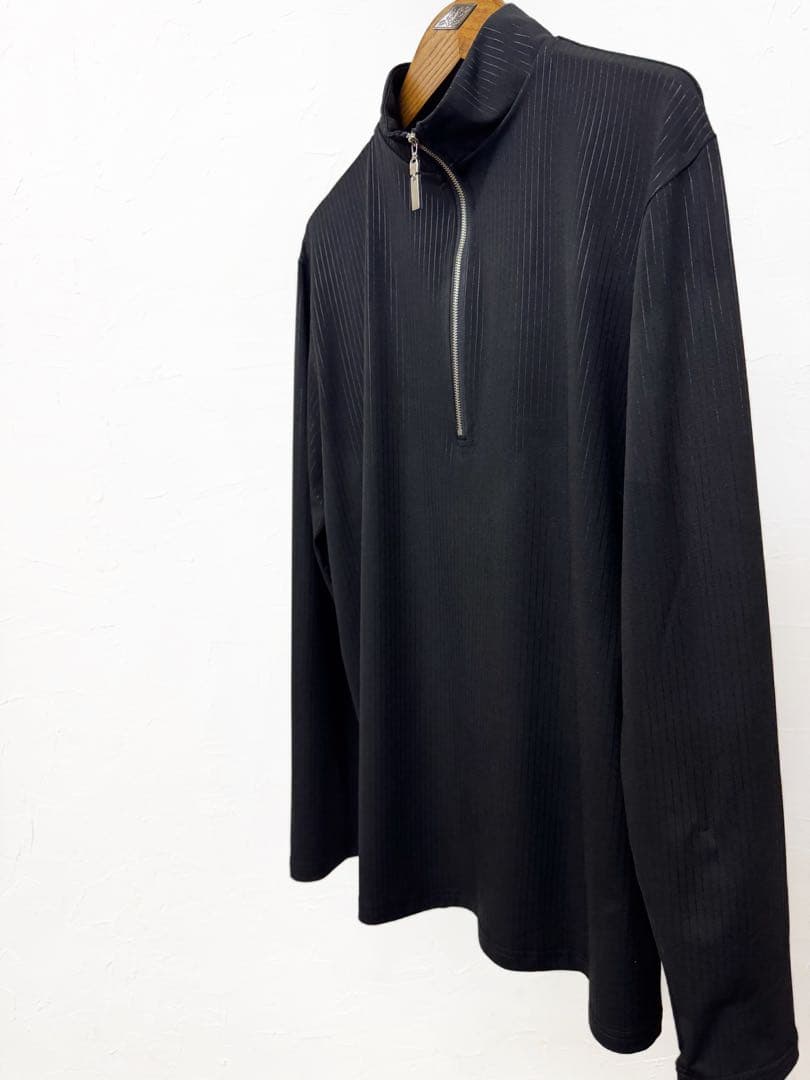 【メンズ】新品　社交ダンス　レッスン　ラテン　ストライプ　カットソー　r120