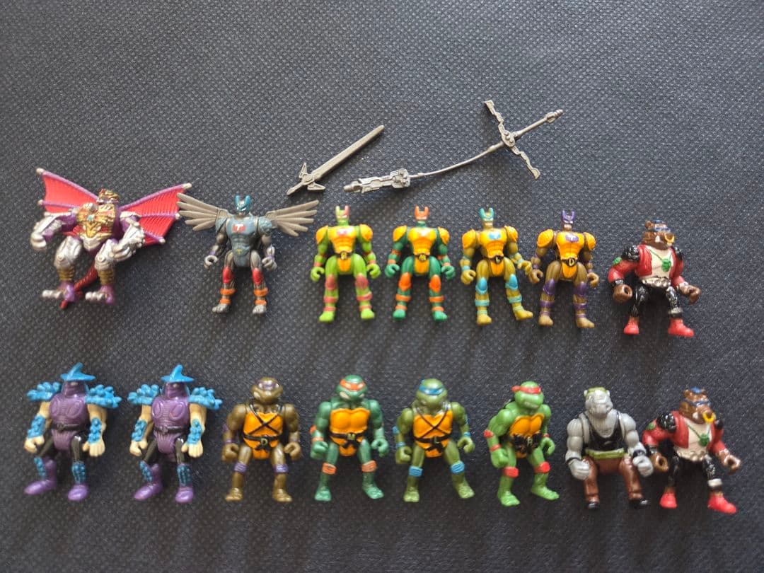 当時物 ミュータントタートルズ ミニフィギュアセット販売