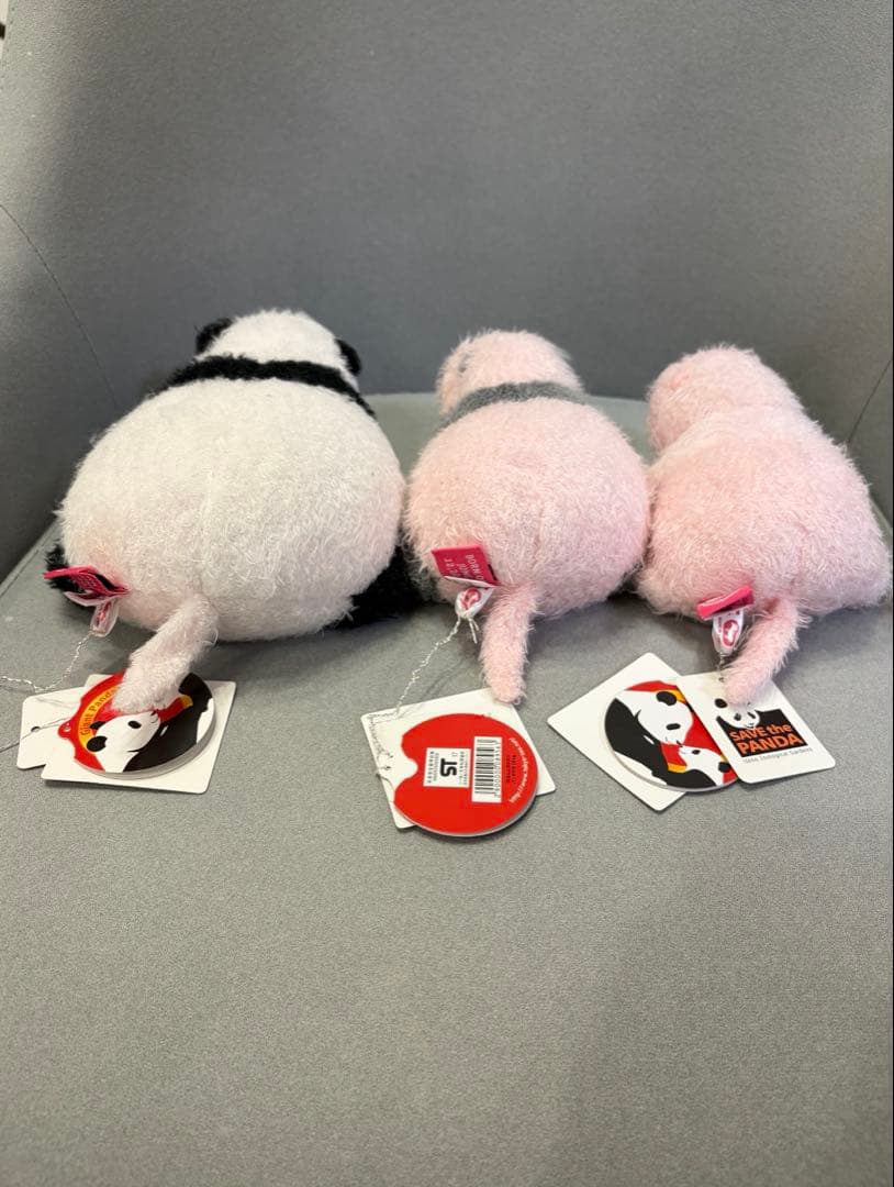 【希少】上野動物園 シャンシャン ほんとの大きさ ぬいぐるみ 3個セット