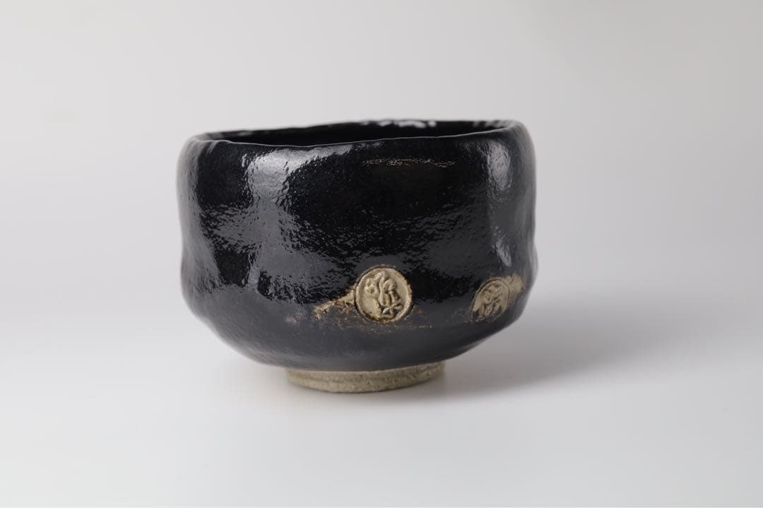 SMILE.TH 様　黒樂　数印　外富士　茶碗