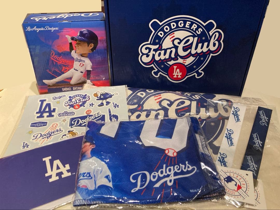 大谷翔平 ドジャースファンクラブグッズ 他7点セット／ボブルヘッド