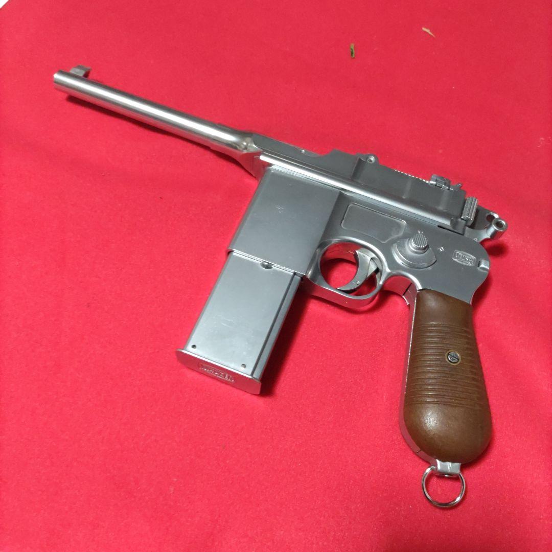 フジミ　モーゼルM712固定式ガスガンメタルフィニッシュ単連２段変則モデル