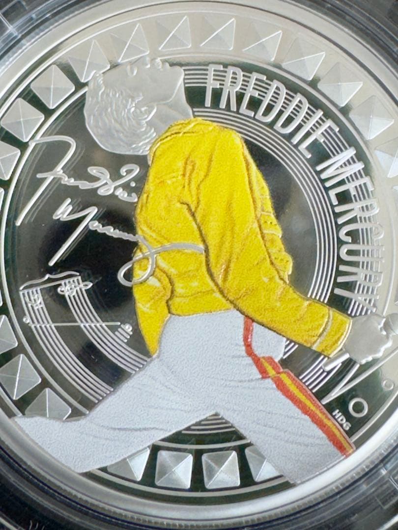 英国 2025年 フレディ・マーキュリー 2ポンド 銀貨 プルーフ Queen