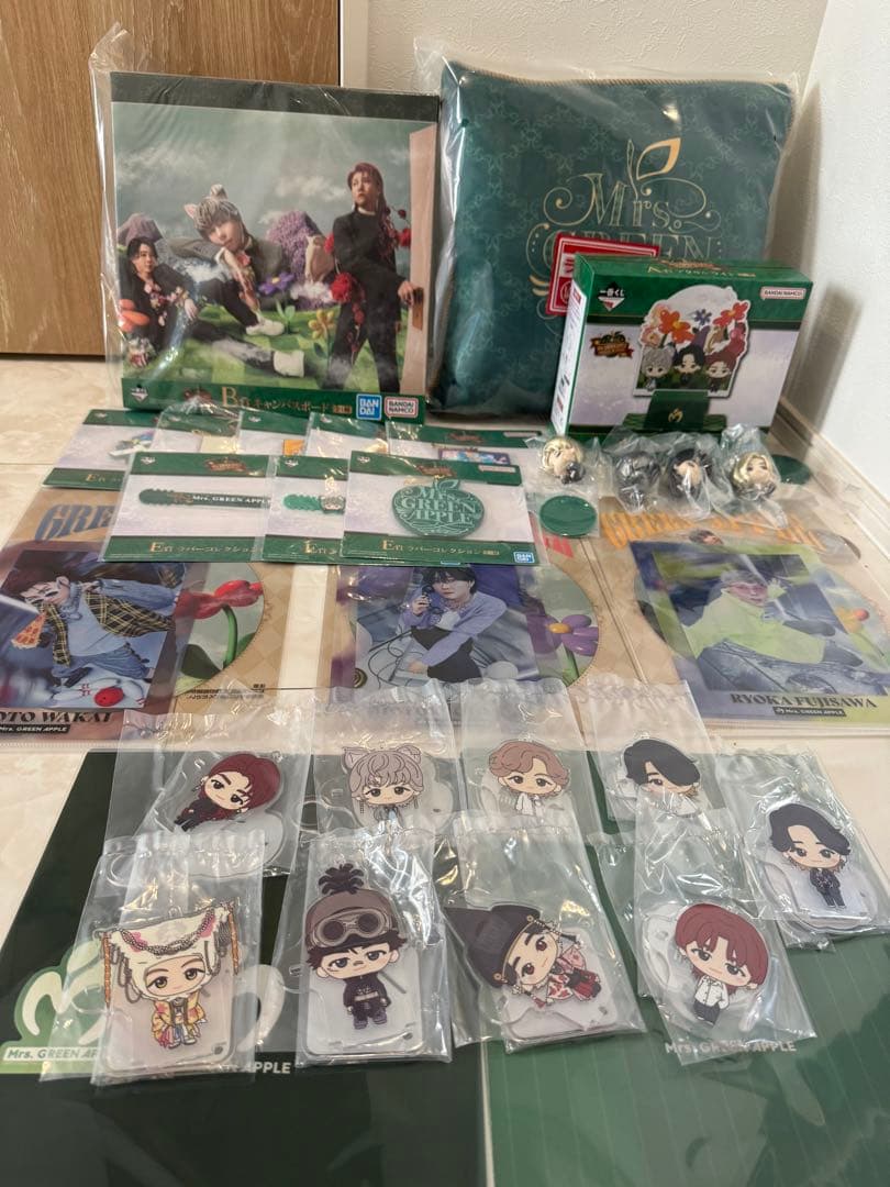 【未開封】Mrs. GREEN APPLE 一番くじABCDEF賞、ラストコンプ
