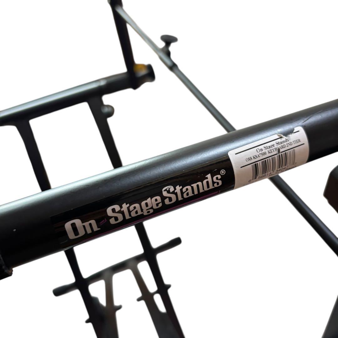 2段目付 On-Stage Stands ダブルX型キーボードスタンド