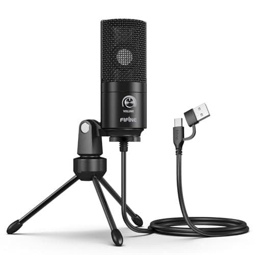 FIFINE USBマイク コンデンサーマイク PC用マイク ネット通話 ゲーp