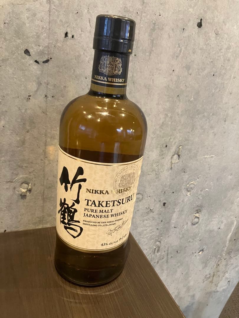 NIKKA TAKETSURU 竹鶴 ピュアモルトウイスキー　箱無し