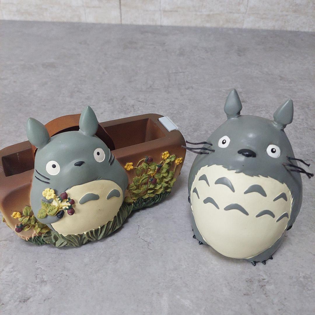 ジブリ となりのトトロ テープカッター 大トトロ貯金箱 2点セット