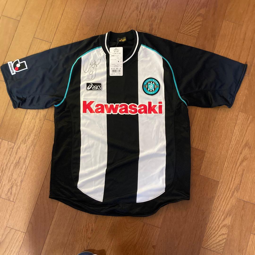 サッカーシャツ オゼアスサイン付ヴィッセル神戸2003年頃在籍 9番選手　激レア
