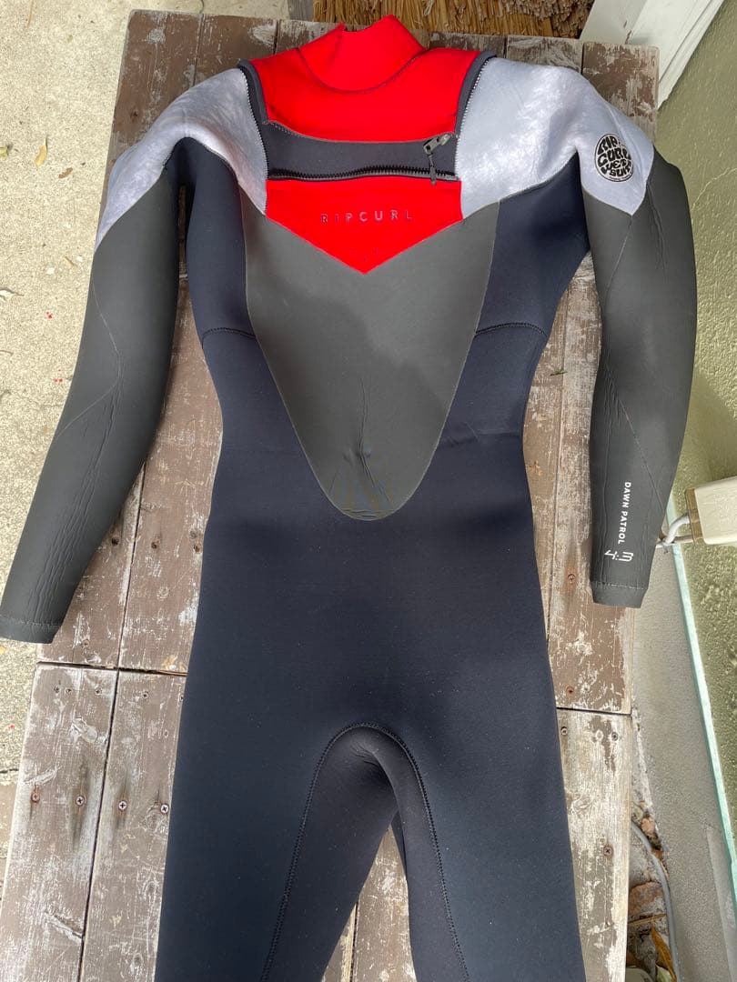 Ripcurl フルスーツ 赤/黒/グレー