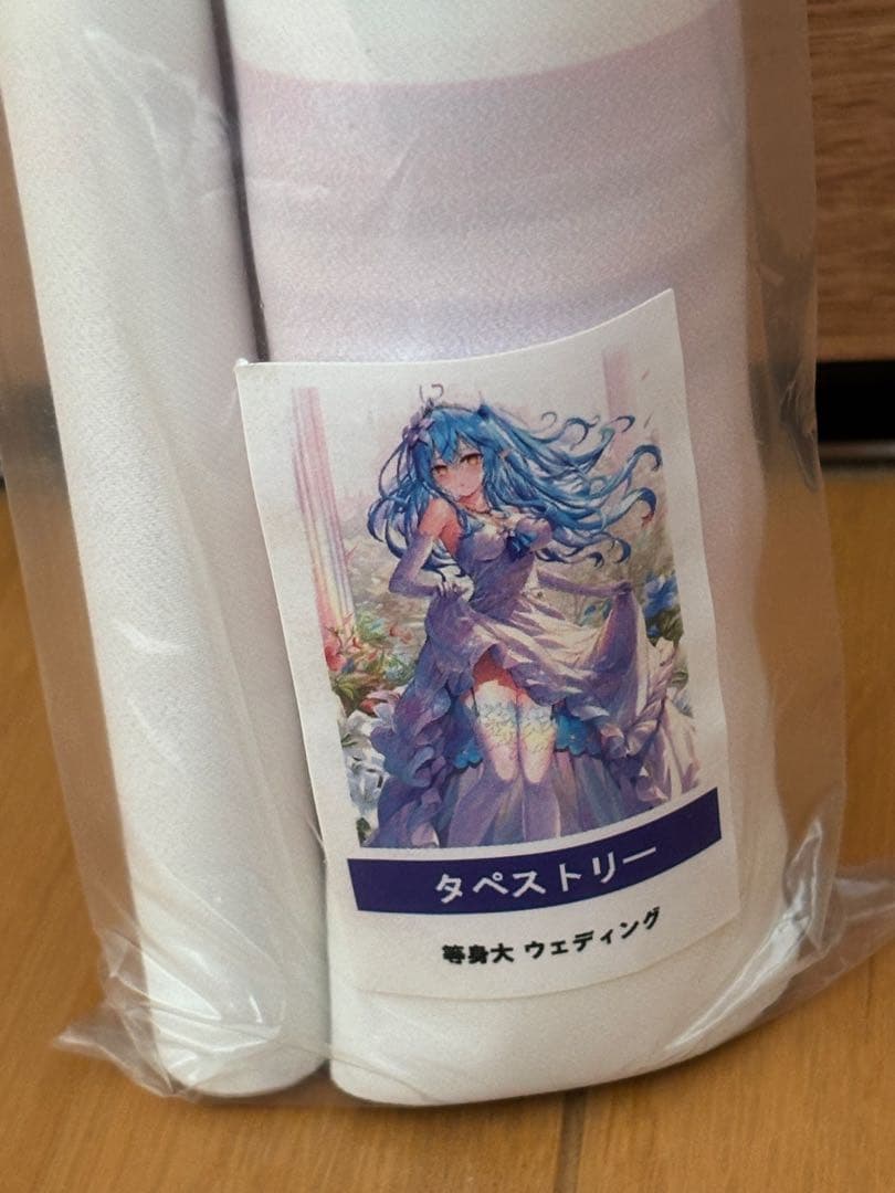 雪花ラミィ ウェディング 等身大 タペストリー　リン☆ユウ