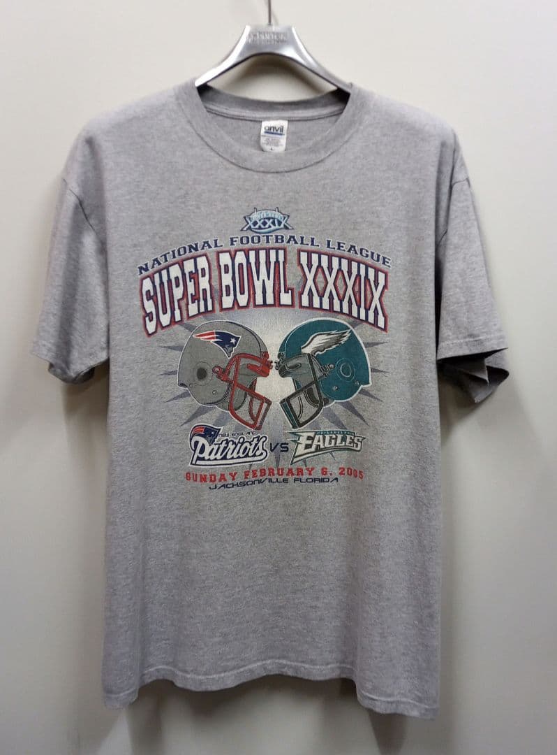 NFL スーパーボウル 2005 ペイトリオッツ イーグルス Tシャツ