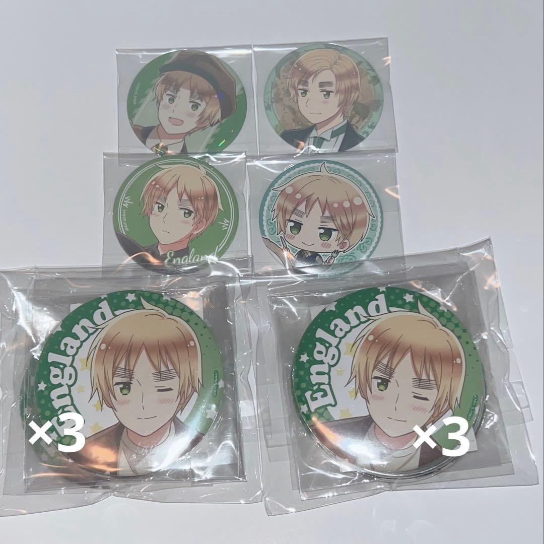 ヘタリア イギリス 缶バッジ くじ 郵便屋 執事 ブラックフォーマル