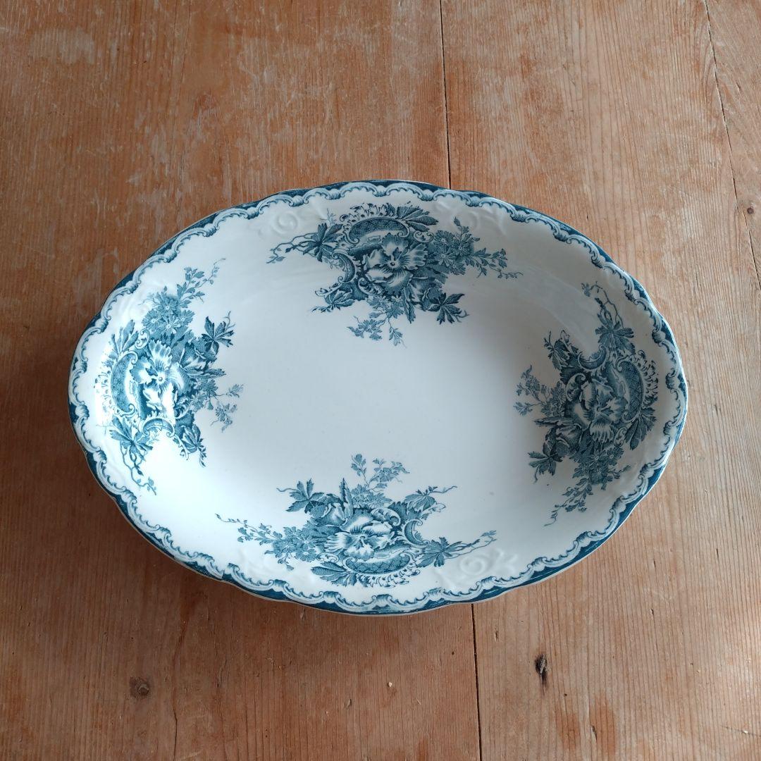 アンティーク オーバル皿