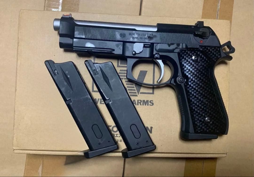 HW樹脂製 ガスブロ WA ベレッタ M92FS V8 純正マガジン 3本 訳有