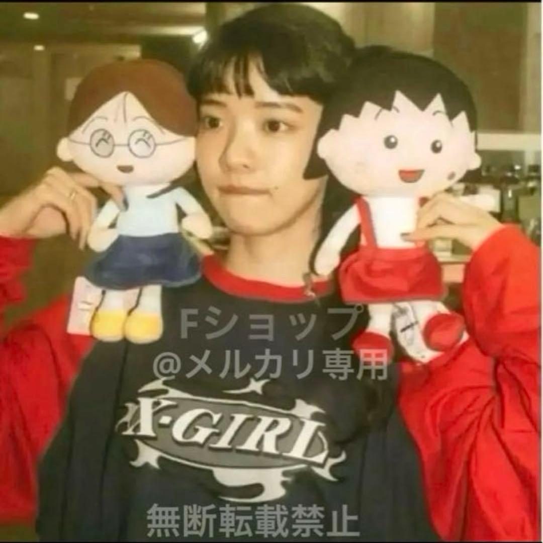 【完売品】あいみょん着用X-girl ロンT長袖リンガーTシャツビッグシルエット