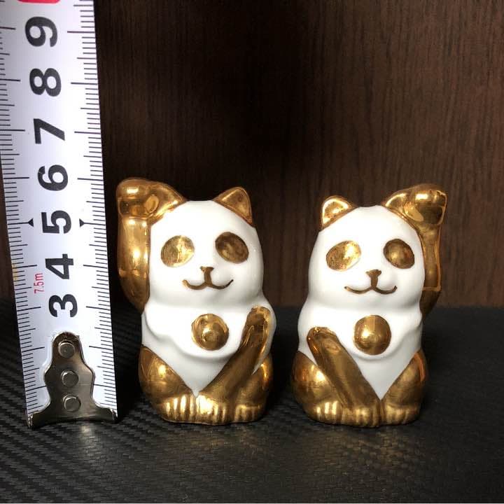 招き猫 九谷焼 招きパンダ　manakineko panda