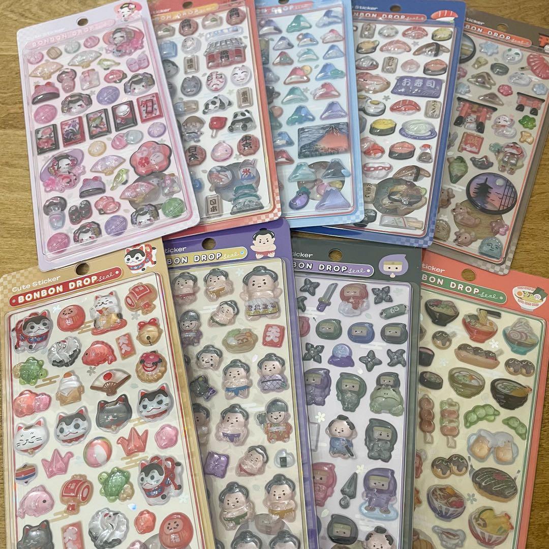 【正規品】 ボンボンドロップシール 和柄