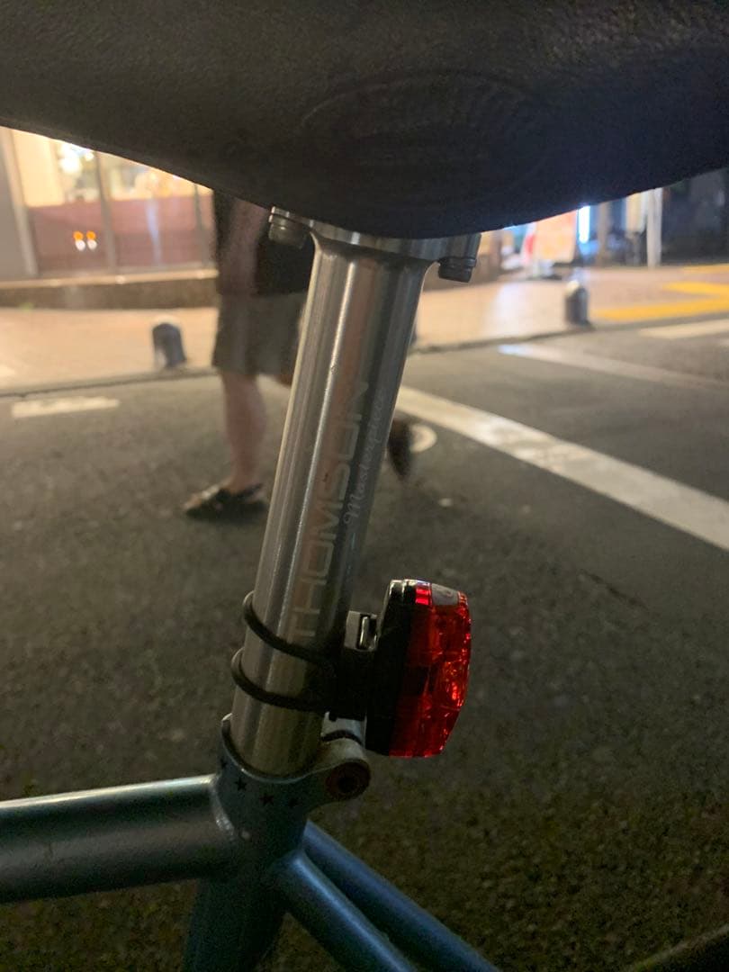 THOMSON アルミ シートポスト　ステム　セット　シルバー