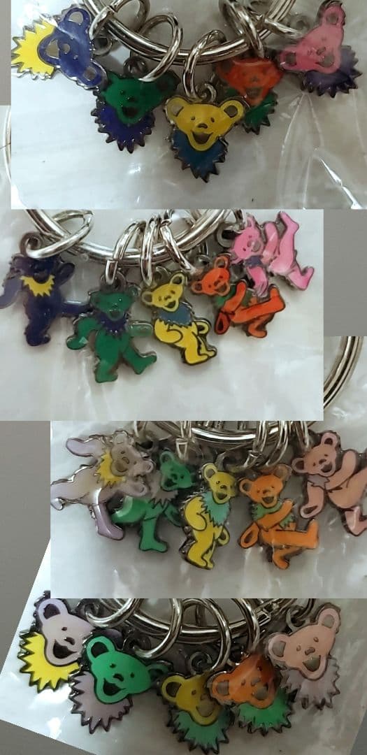 新品未開封レア！Grateful Dead カラフル キーホルダー４種セット