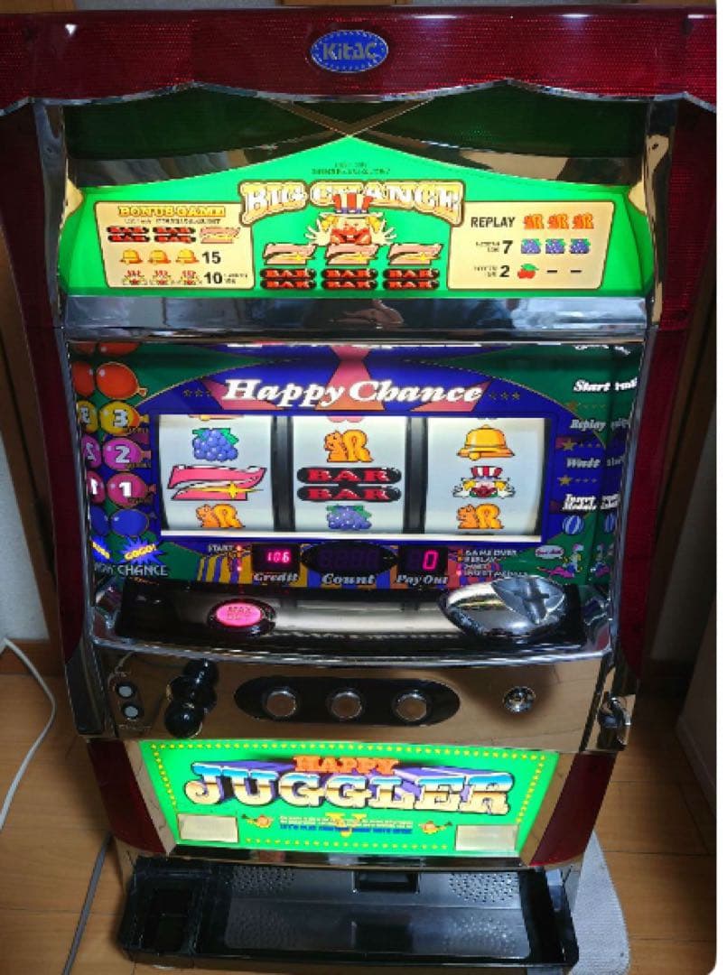 《送料込み》パチスロ　実機　ハッピージャグラー