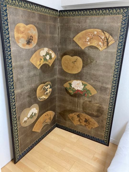琳派　屏風絵