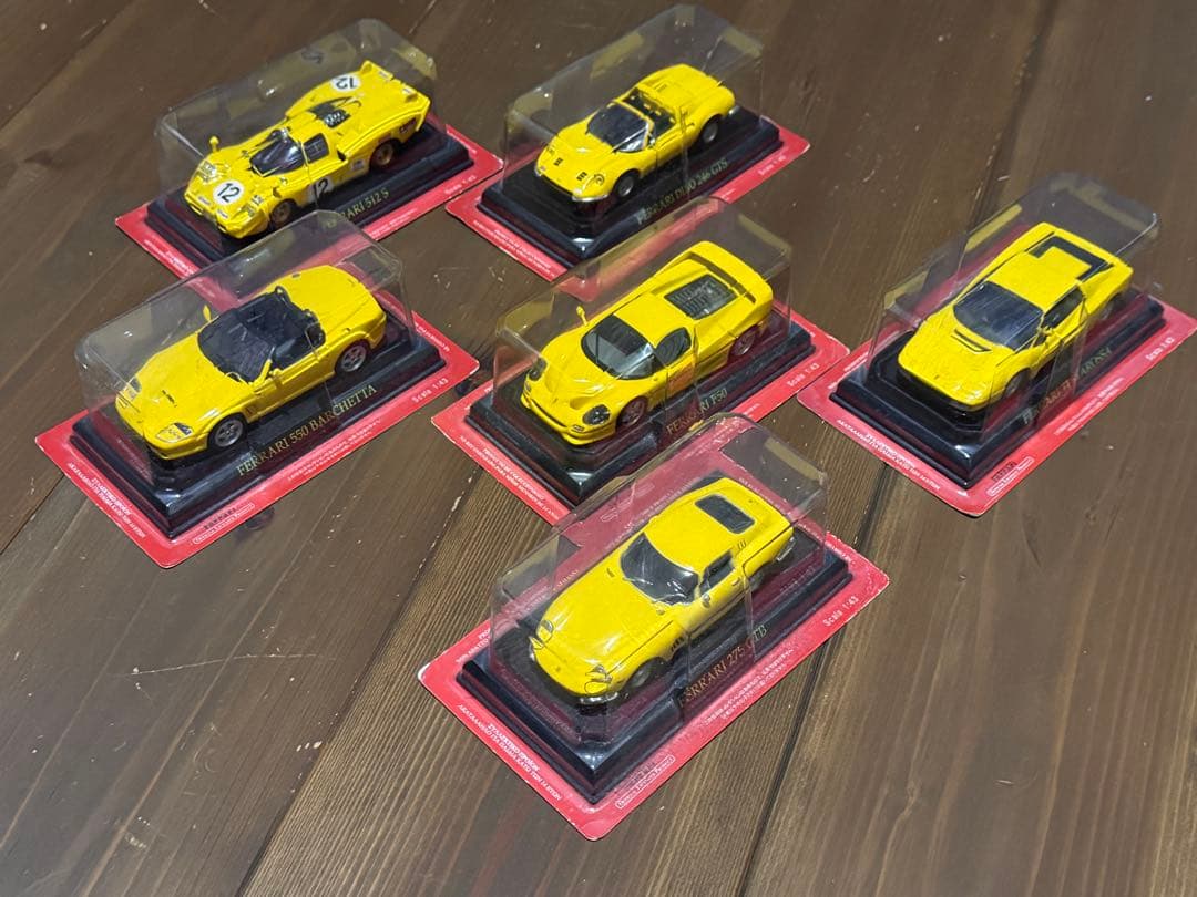 11日祝日8万円引　Ferrari ミニカー　6台 イエロー