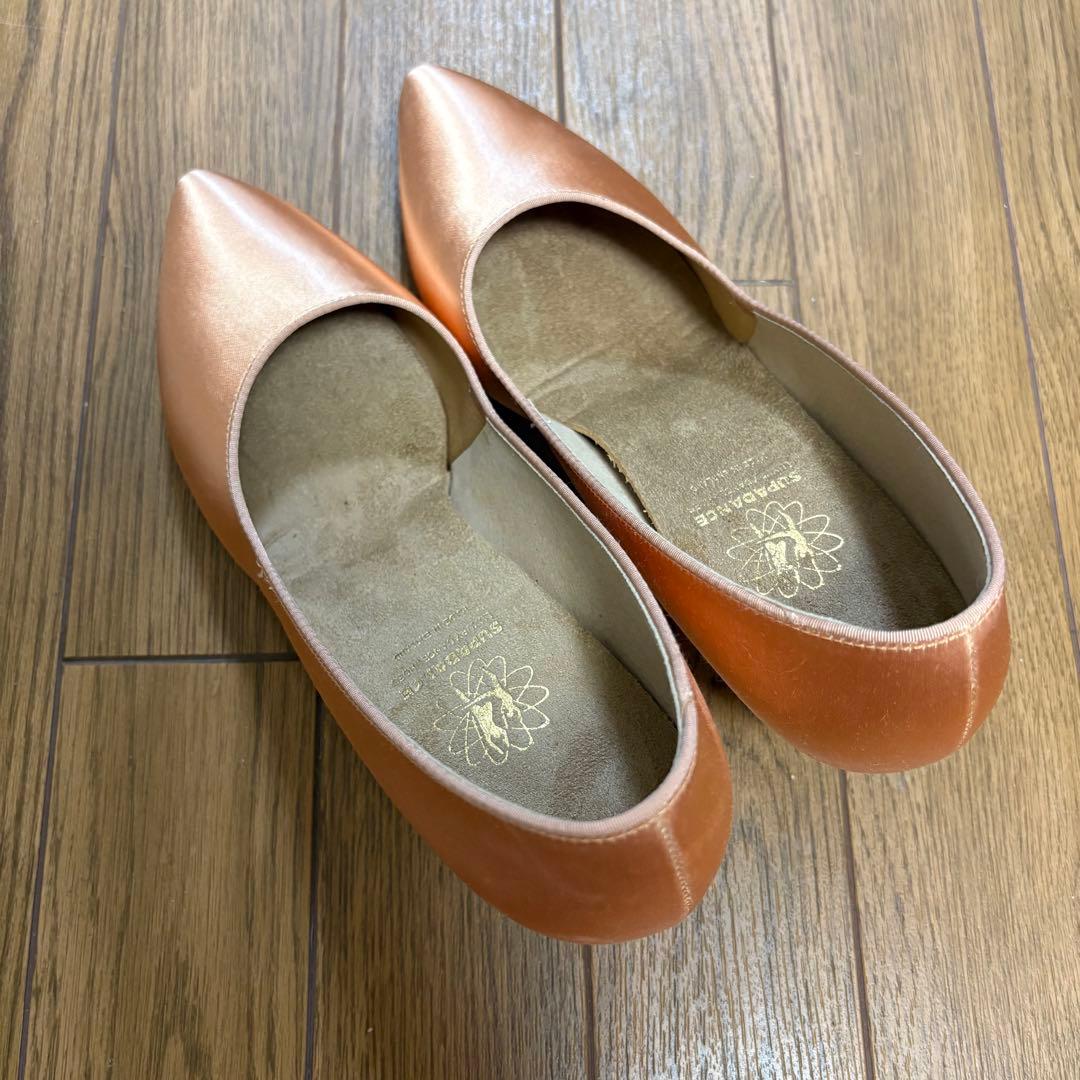 【美品】　スーパダンス　レディース スタンダード シューズ　サテン　社交ダンス