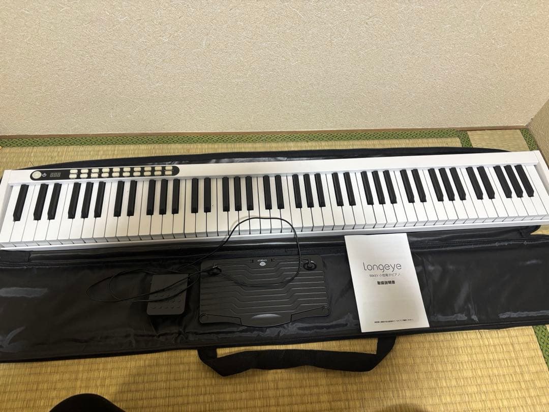 ほ*そ様 Longeye 88鍵盤 電子ピアノ キーボード 持ち運びケース付