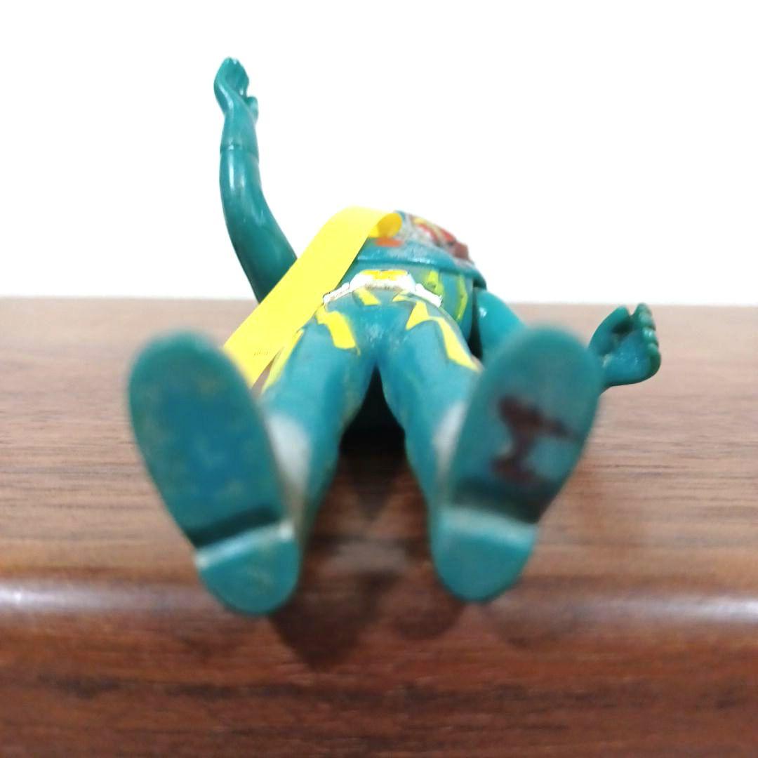 当時もの　ポピー製「イナズマン」オリジナルマフラー付き希少ソフビフィギュア