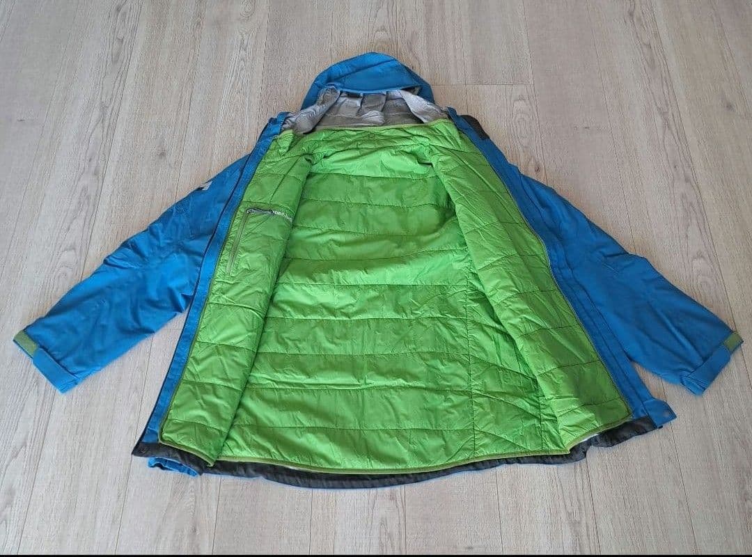 mont-bellモンベル スキー登山 高機能アウタージャケット青 収納袋付