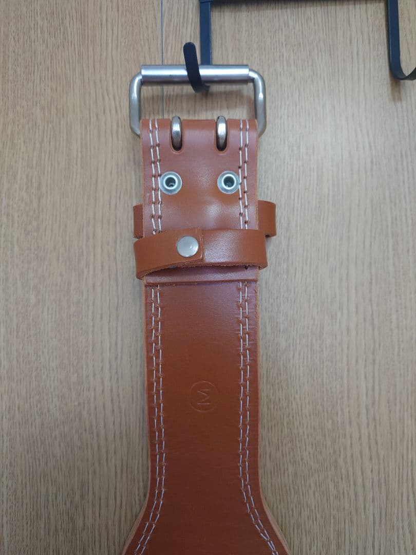 GOLD'S GYM レザー トレーニングパワーベルト