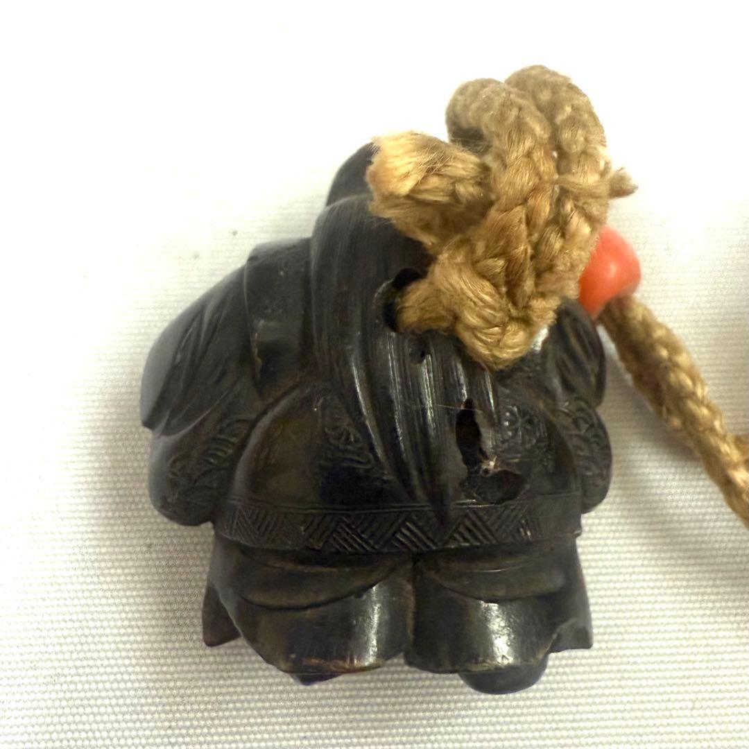 時代物　秋草蒔絵　象嵌細工　印籠　根付