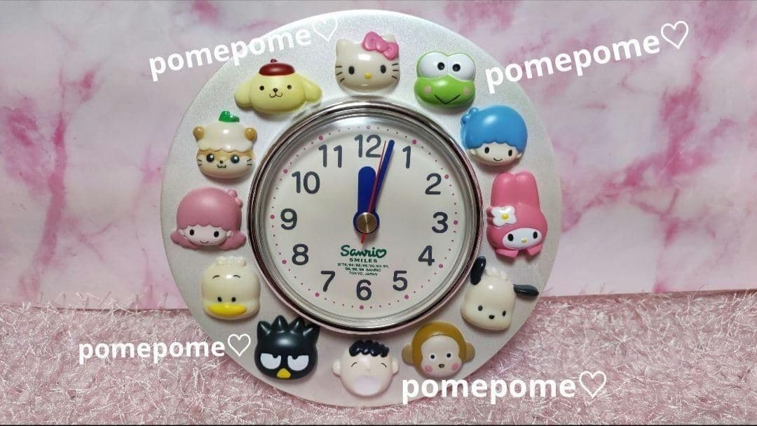 サンリオ キャラクター大集合♡置時計♡ハローキティ＆１１キャラクター♡【新品♪】