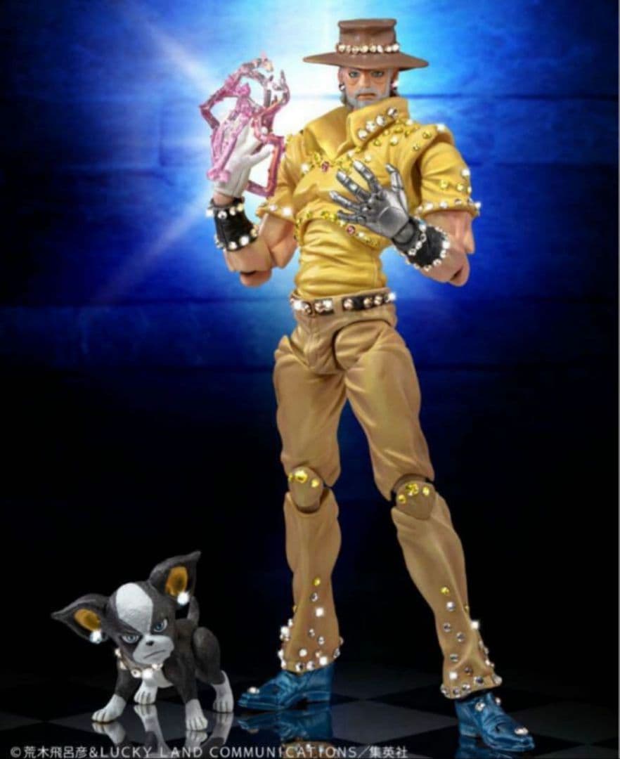 超像可動クリスタル　ジョセフ&イギー　ジョジョの奇妙な冒険　第3部