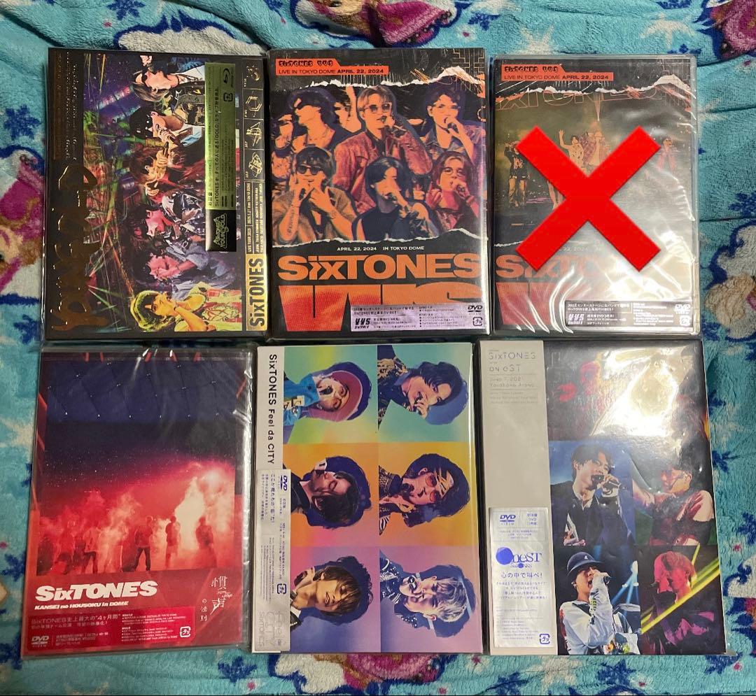 【新品未開封】SixTONES ライブDVD・BluRay 5点セット